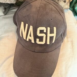 Gray NASH Embroidered Baseball Cap - Unbranded